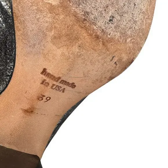 Cydwoq Women's Silver Protest Leather Ankle Bootie‎ Size 39 - Picture 9 of 10